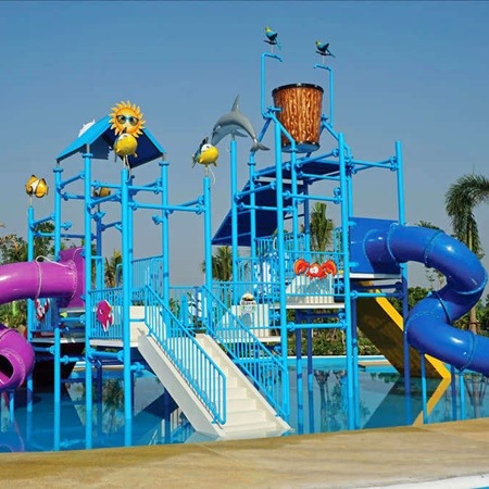 ออกแบบติดตั้ง เครื่องเล่นสวนน้ำไฟเบอร์กลาส